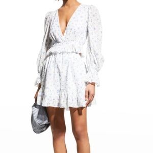One33 Social Cutout Floral-Print Ruffle Dress